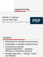 Parallel Programming: Sathish S. Vadhiyar Course Web Page