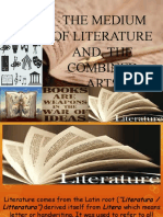 The Medium of Literature and The Combined Arts