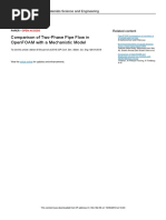 Comparison of Two-Phase Pipe Flow in Openfoam With A Mechanistic Model