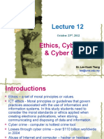 Ethics, Cyber Laws & Cyber Crime: October 23, 2012