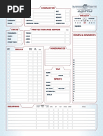 IZ3.0 Character Sheet Print