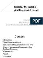 Ring Oscillator Metastable Based Digital Fingerprint Circuit