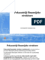 Pokzatelji Finansijske Strukture