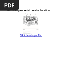 Cat c7 Engine Serial Number Location PDF