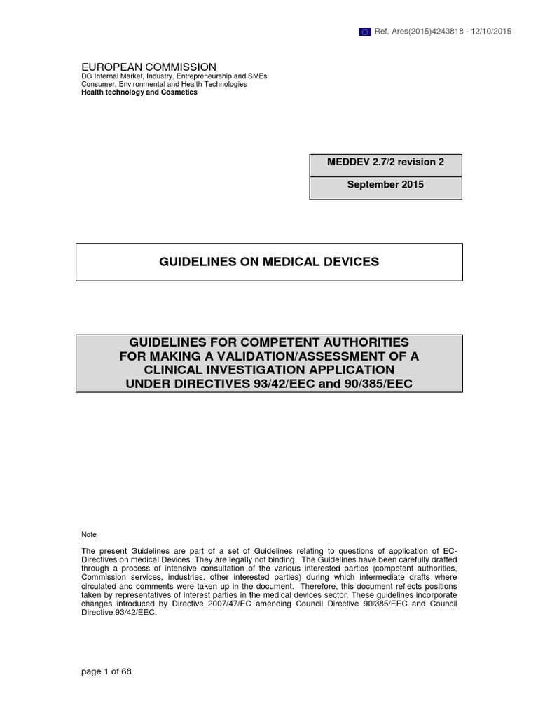 Guidelines for Competent Authorities on Validating and Assessing