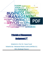 Principle of Management Assignment 2