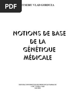 Genetica Medicala Franceza Pdf Maladie Genetique Mutation