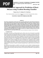 An Optimized Approach For Prediction of Heart Diseases Using Gradient Boosting Classifier