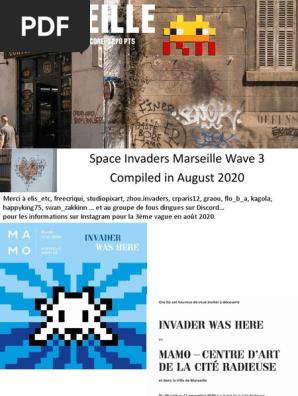 INVADER 2020 Marseille Exhibition Poster（Marseille – Un