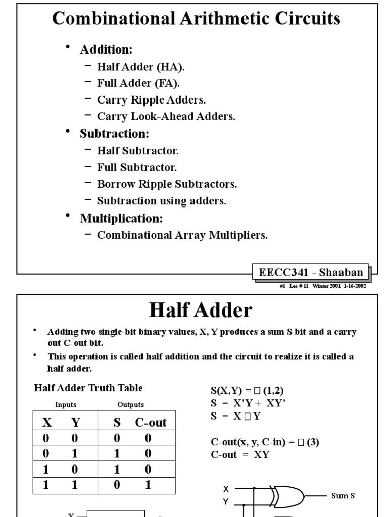 Addition | PDF | Digital Electronics | Electronic Circuits