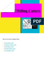 Milling Operations (11) - Milling Machines, Milling Cutters, Up&Down Milling, Q&A, FormulasTypes of Milling Cutters
