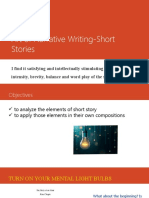 Art of Narrative Writing-Short Stories