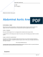Society For Vascular Surgery - Abdominal Aortic Aneurysm - 2018-08-01