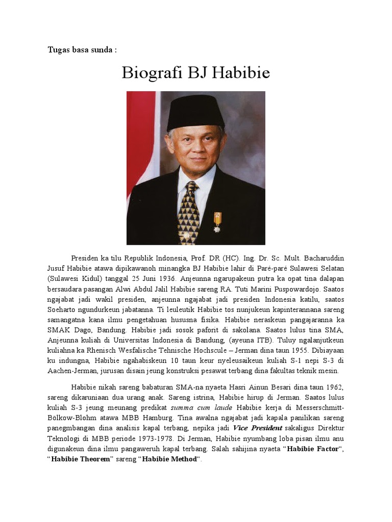 Biografi Bj Habibie