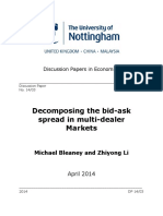 Decomposing The Bid-Ask Spread in Multi-Dealer Markets