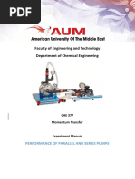 5 - Manual - Performance of Single, Parallel and Series Pumps