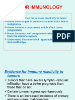 Tumor Immunology: Objectives