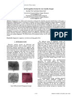 Fingerprint Recognition System for Low Quality Images 