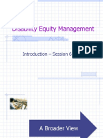 Disability Equity Management: Introduction - Session 6