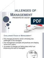 Challenges Faced by Management