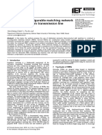 Broadband Reconfigurable Matching Network Using A Non-Uniform Transmission Line