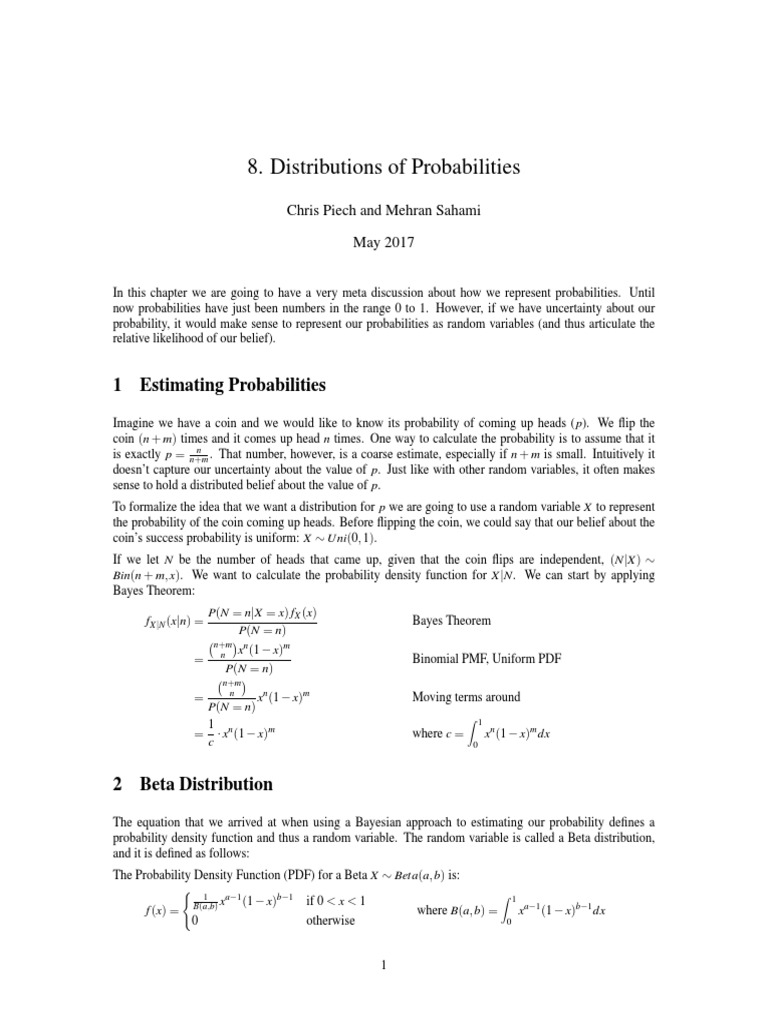 8 Probability As A Variable | PDF | Random Variable | Probability ...