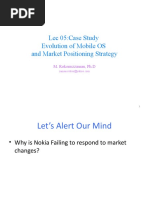 Lec 05:case Study Evolution of Mobile OS and Market Positioning Strategy