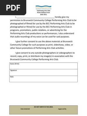 Photo Release Form