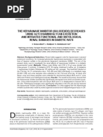 (03241750 - Acta Medica Bulgarica) The Heparanase Inhibitor (Sulodexide) Decreases Urine Glycosaminoglycan Excretion and Mitigates Functional and Histological Renal Damages in Diabetic Rats