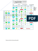 KIET MBA Time Table Semester III Section A