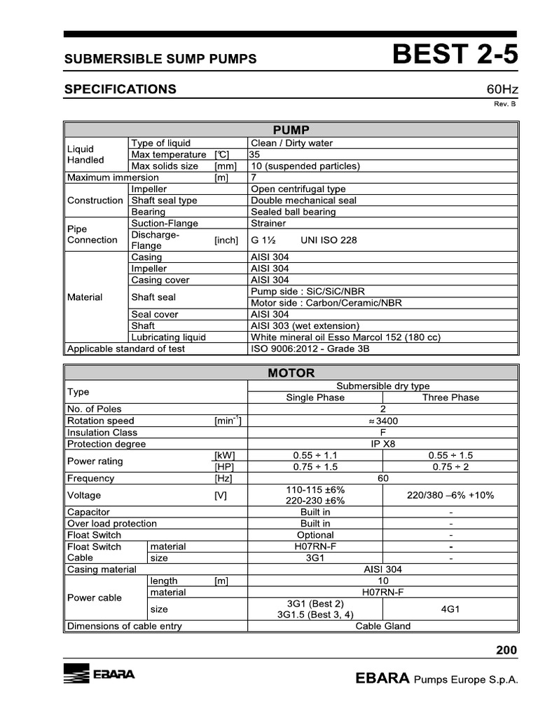 Submersible Pump | PDF
