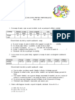 Fisa de Lucru Pentru Performanta - MEM - Cls III (Iordan Doralina - Scoala Gimnaziala Mihail Kogalniceanu - Beizadea Anisoara - Scoala Gimnaziala Ciresu)