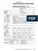 Customer Problem Analysis Check Sheet