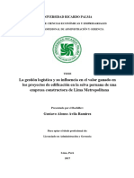 La Gestion Logistica y su influencia en el valor ganado en los proyectos de la selva peruana URP.pdf