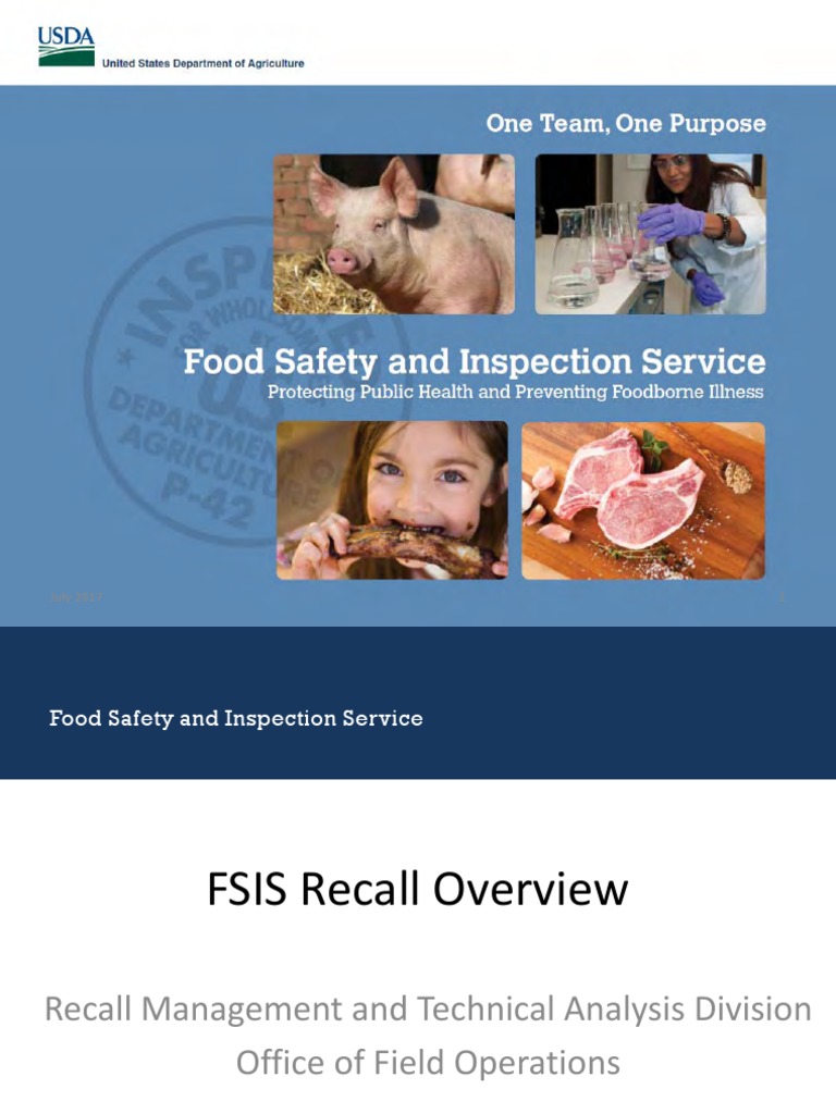 FSIS Meat and Poultry Recall Process | PDF | Food Politics | Public Sphere