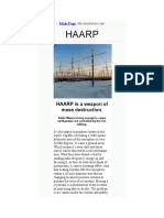 Haarp: HAARP Is A Weapon of Mass Destruction