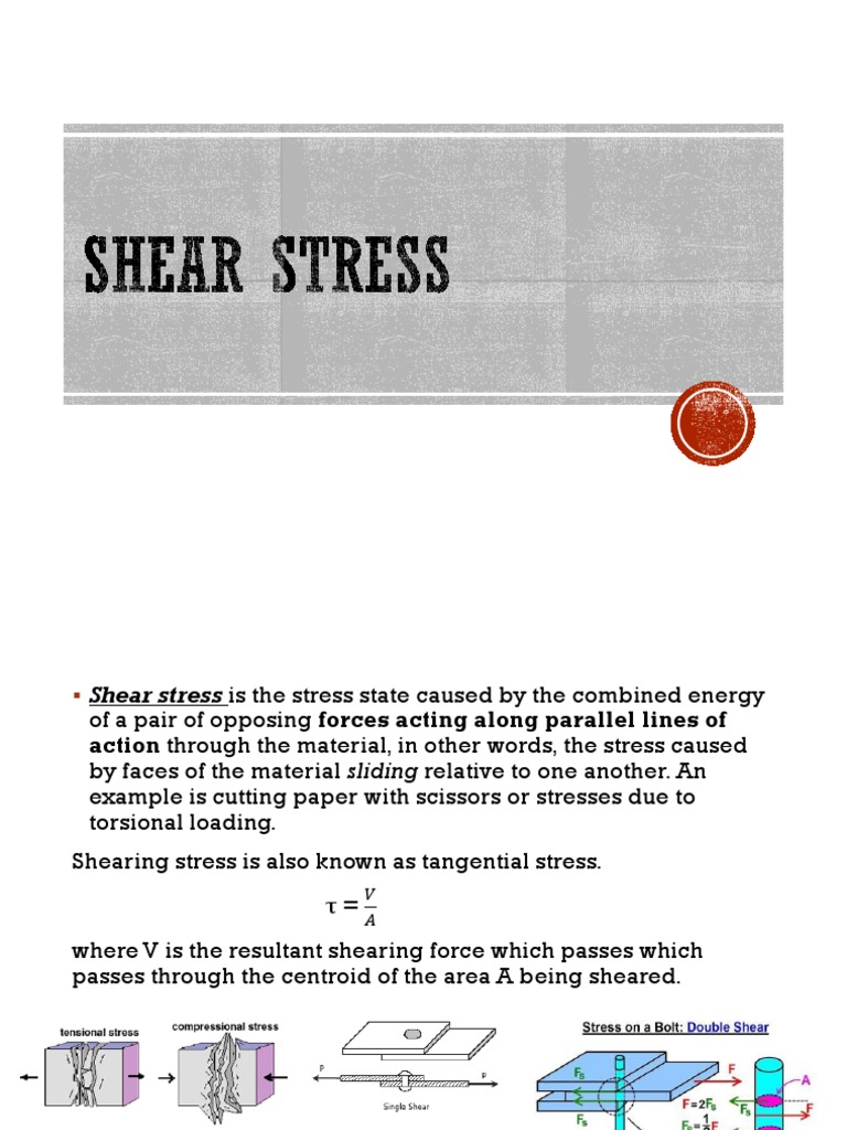 Shear and Bearing Stress Examples | PDF | Stress (Mechanics) | Strength ...