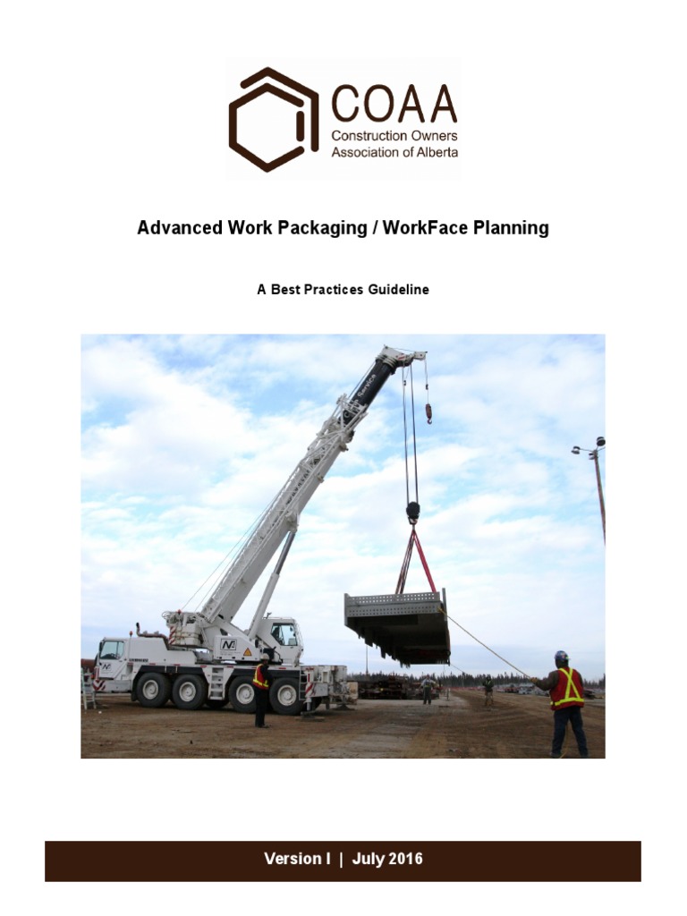 COP-AWP-PBP-01-2016-v1 Advanced Work Packaging Summary | PDF | Project ...