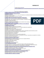 Relación de Normas IEC