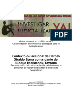 Control territorial de Hernán Giraldo Serna en la Sierra Nevada de Santa Marta