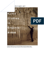 Kengo Kuma Studies in Organic