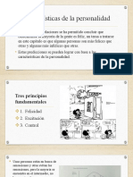 Características de La Personalidad