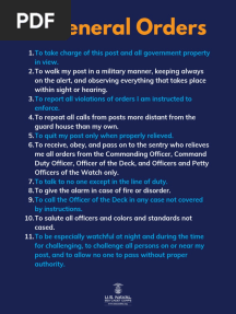 11 General Orders