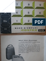 Bohn Contex-10 Calculator French Manual