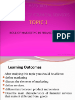 TOPIC 1 Role of Marketing