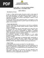 ESTUDO DA ARTE - ARTE CENICA 2 ANO DO ENSINO MEDIO