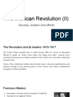The Mexican Revolution (II) : Develop, Leaders and Effects