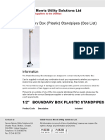 Boundary Box (Plastic) Standpipes (See List) - Vernon Morris