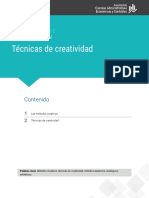 Técnicas de Creatividad: Contenido