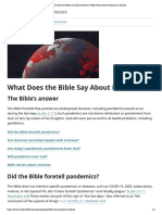 What Does The Bible Say About Pandemics - Bible Verses About Pandemics & Disease